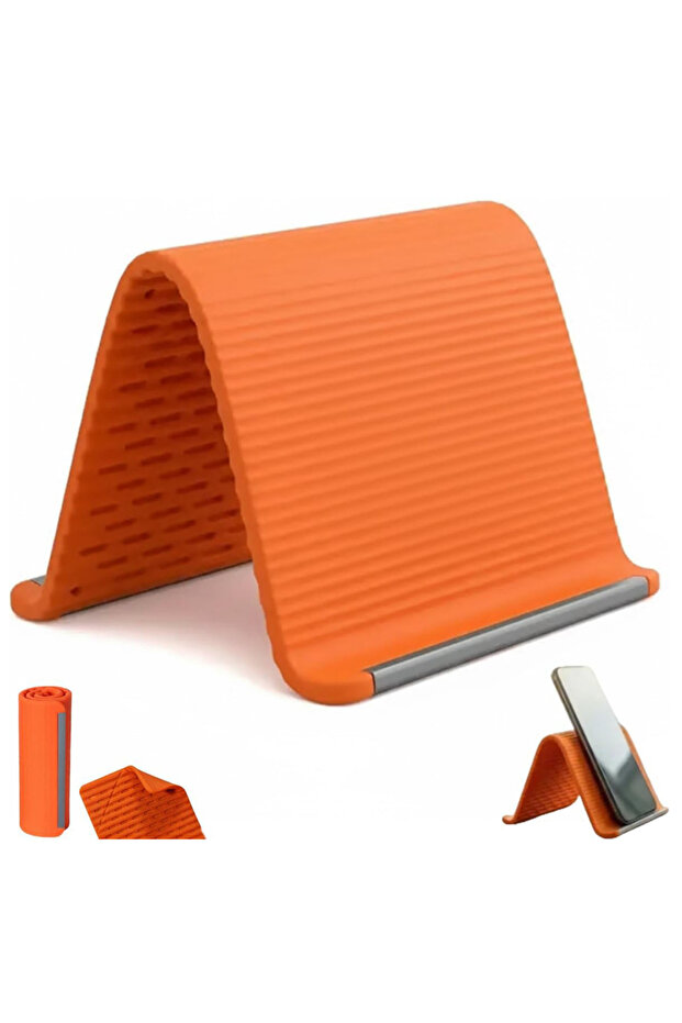 Orange Arbitrarily Foldable Creative Deformation Multi Functional Lazy Stand Universal Desktop Holde