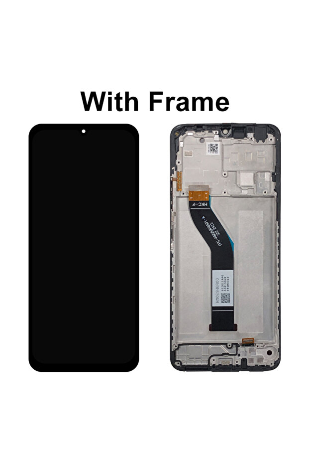 Black With Frame 6.88'' For Redmi 14C LCD Display Screen Touch Panel Digitizer Replacement Parts Fo