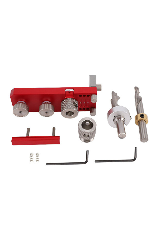 Dark Red Aluminum Profile Drill Guide Punch Locator for 20 30 40 Series Profiles Drilling Jig Hole P