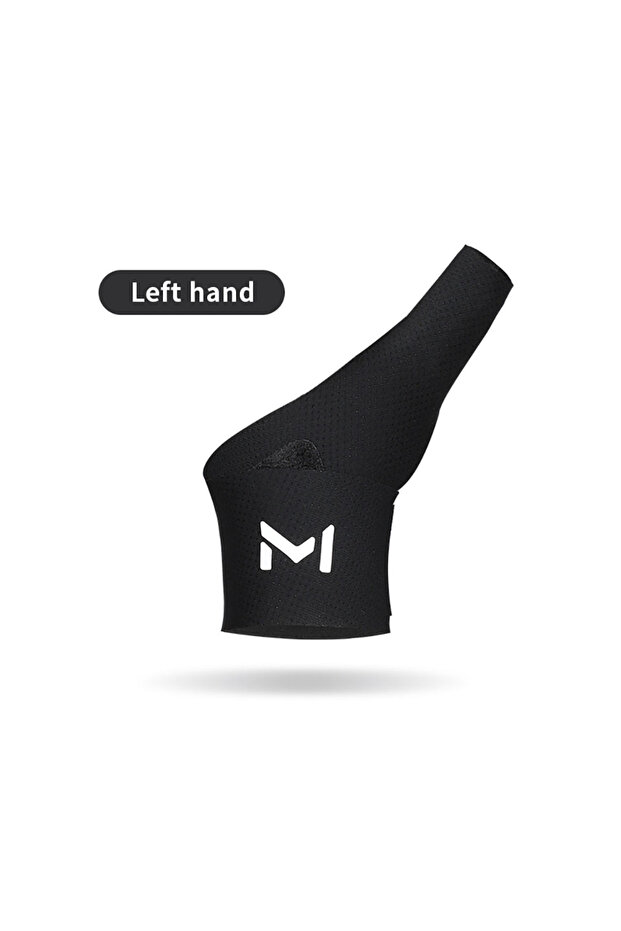 Black-Left 1Pcs Sports Wrist Support Absorb Sweat Thin Light Thumb Wrist Guard Gym Badminton Volleyb