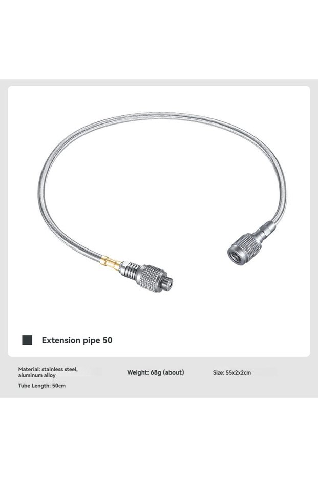 Z16 CAMPINGMOON Z16 Aluminum Alloy Gas Tank Pipe Outdoor Butane Gas Adapter Extension for Stove Cani