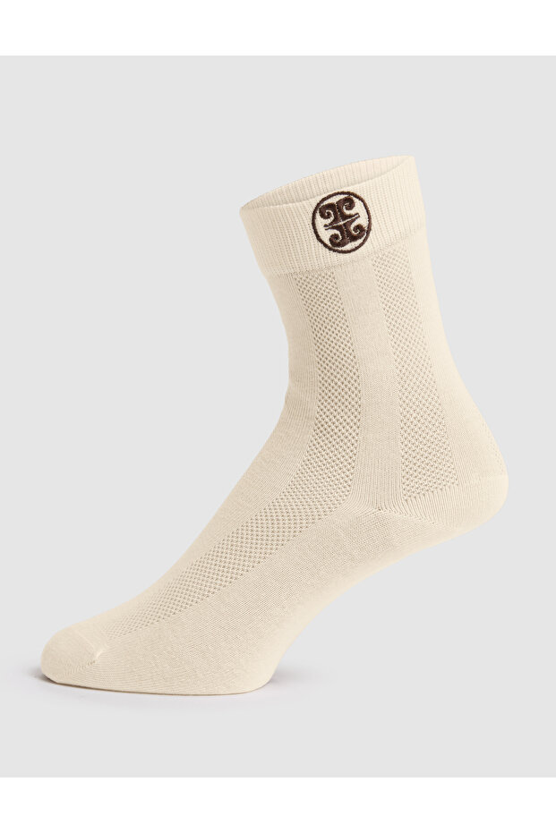 Women's Ecru Socks 50324437-Vr019