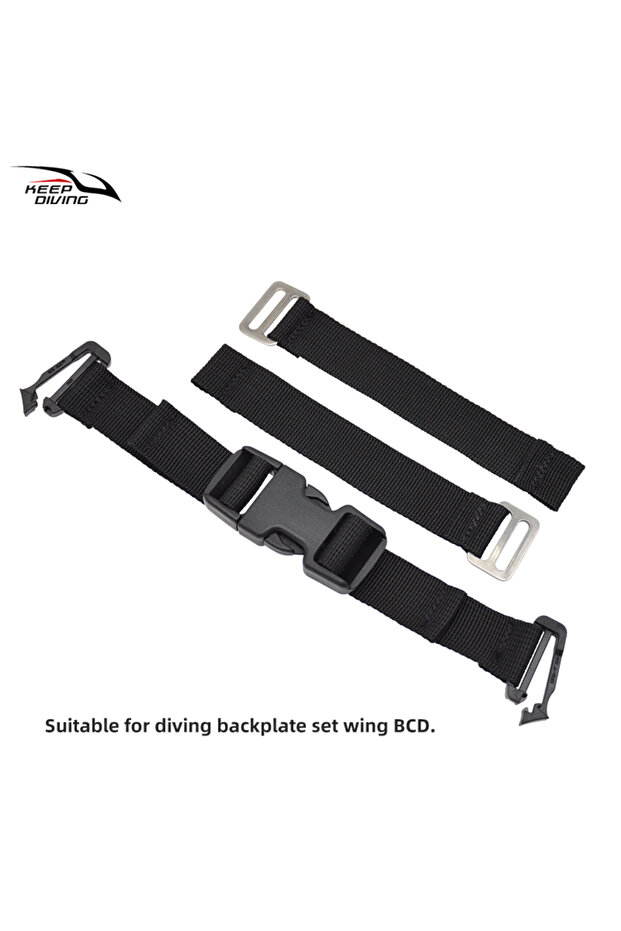 طقم لوحة الظهر للغوص BCD، طقم لوحة ظهر للغوص مع جناح، مشبك حزام الصدر قابل للتعديل، سترة غوص سكوبا