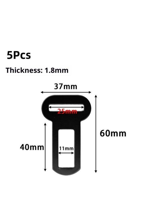 A1 5Pcs Thick Pet Seat Belt Adapters Seat Belt Clip Seatbelt Lock Buckle Plug Car Metal Clips For Pe