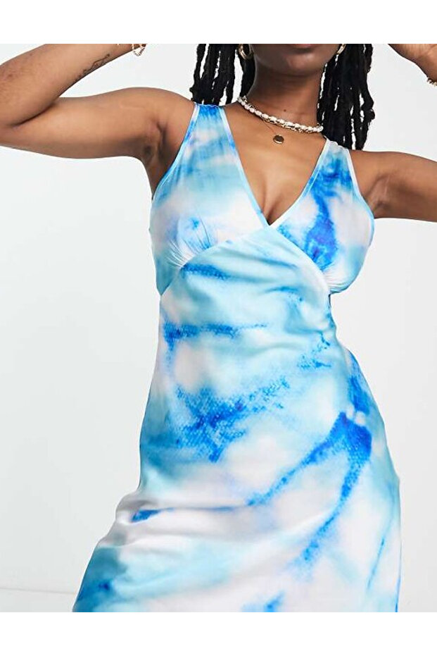 Rochie scurta, Albastru - 1