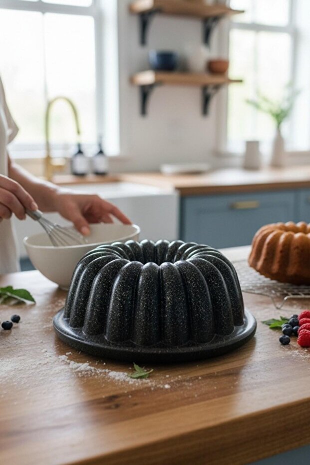 Aluminum Cast Granite Cake Mold 25cm