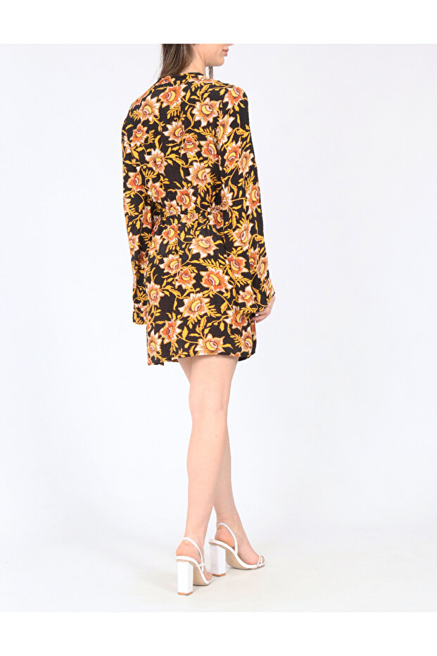 Rochie scurta, Floral print - 2