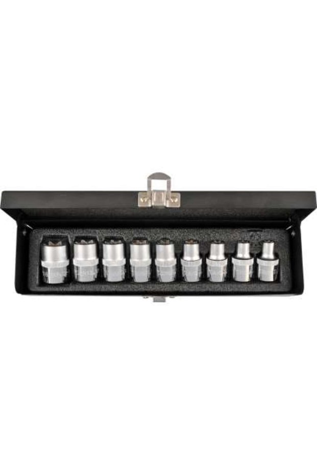 Cr-V Tubular Kit, 9 Pcs, E10-E24