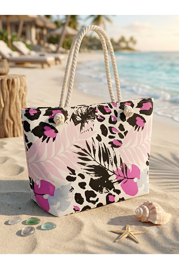 Colorful Patterned Beach Bag -152