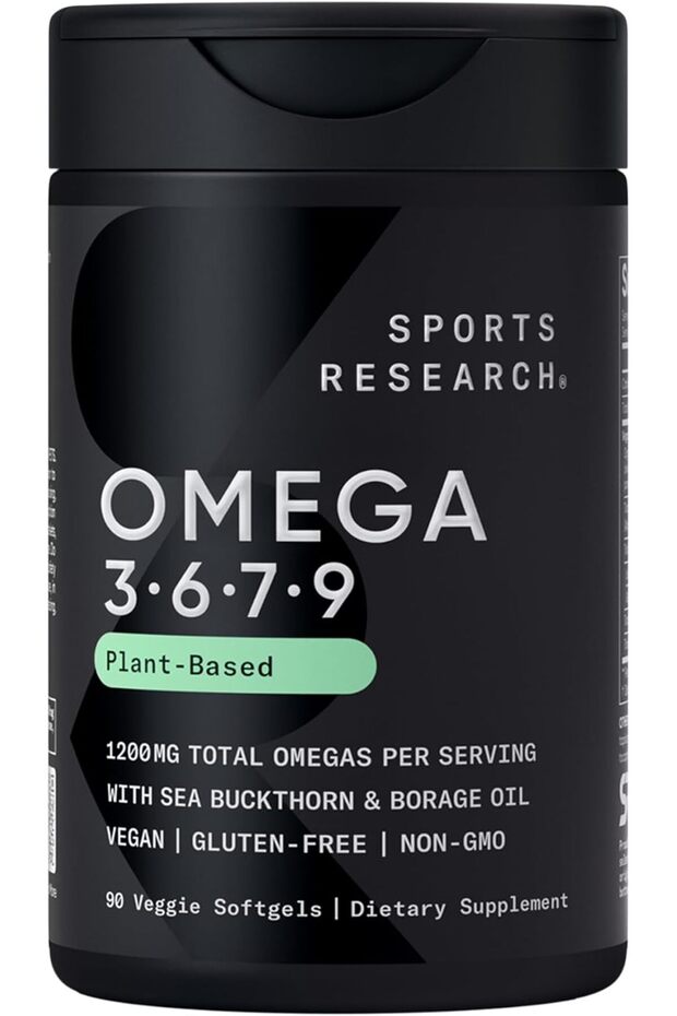 ® Vegan Omega 3-6-7-9 - 1200 mg Multi-Spectrum Omega Fatty Acids - 90 Veggie Softgels