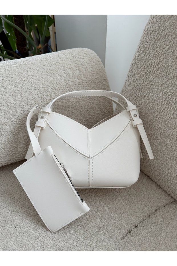 Asymmetrical Wallet with Charm Hand and Crossbody Women's Bag
