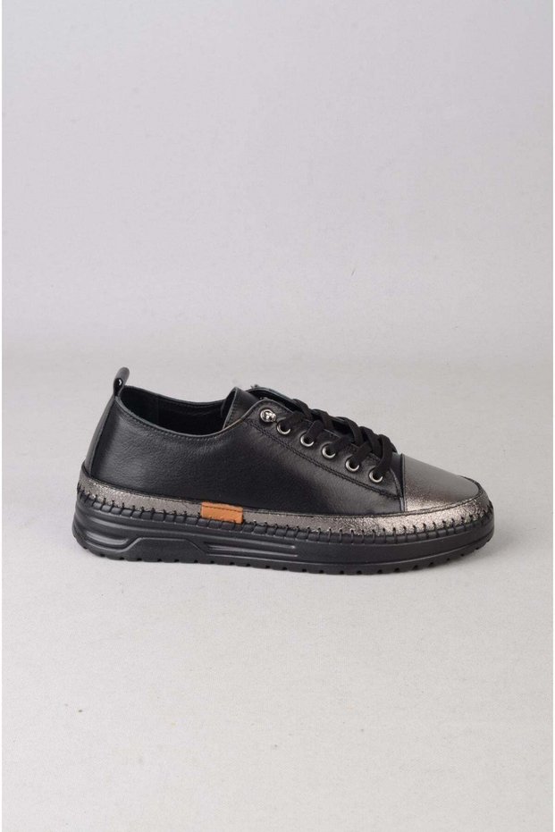 Seç 5160 genuine leather casual women's shoe black