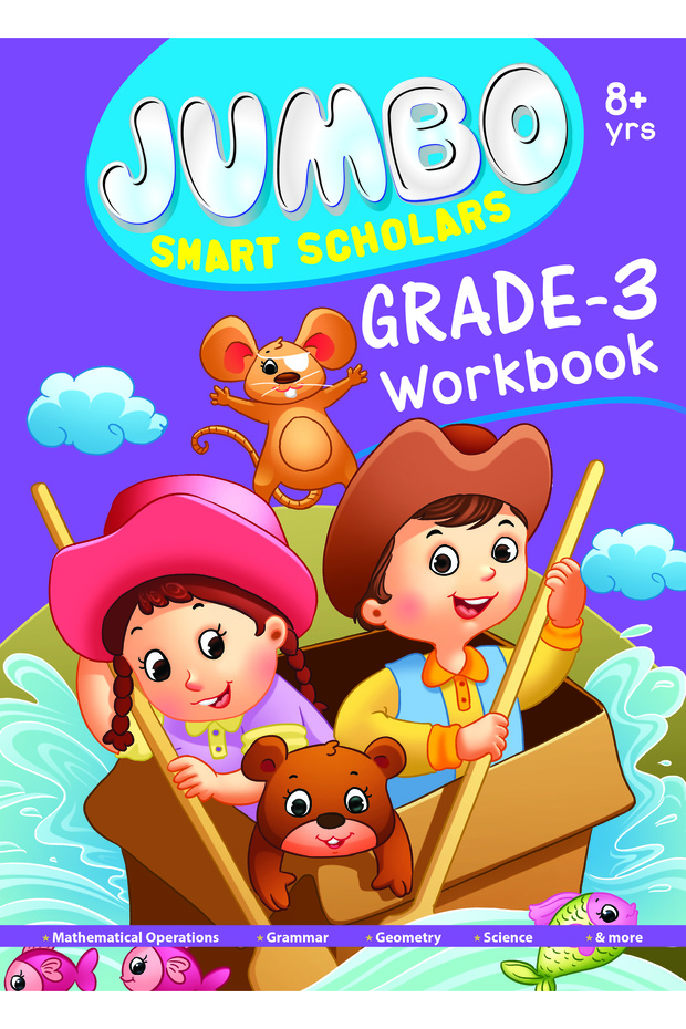 Om Jumbo Smart Scholars Third Grade Workbook Age 8-9