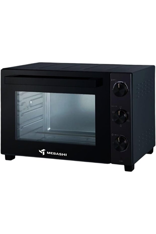 Electric Oven | 60L Black Oven with Timer, Temperature Control,(2200W) Rotisserie & Convection Functions (ME-EOV6001)