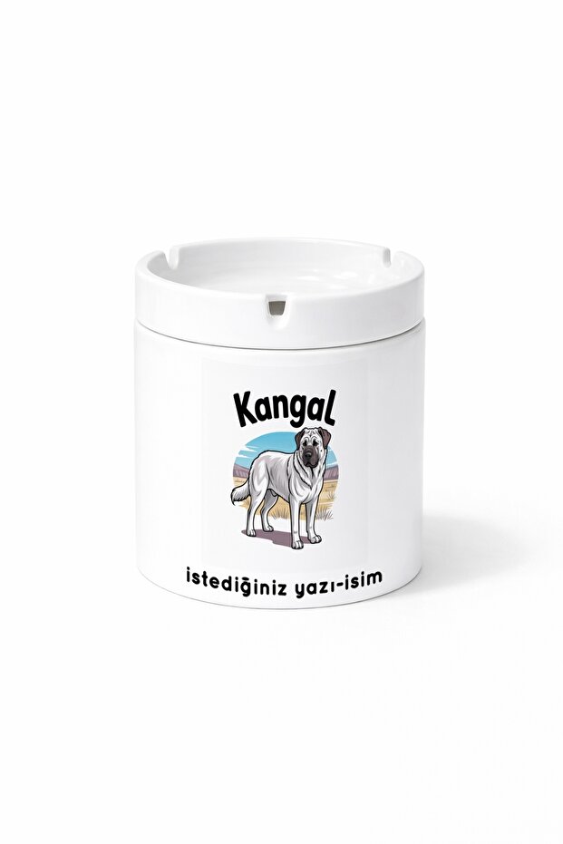Animal Kangal Turkish Shepherd Dog Double Sided Printed Ashtray Ashtray Gift