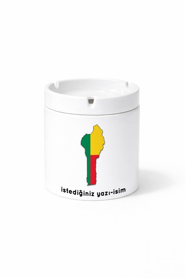 Flag of Benin Flag Illustration Country Double Sided Printed Ashtray Ashtray Gift
