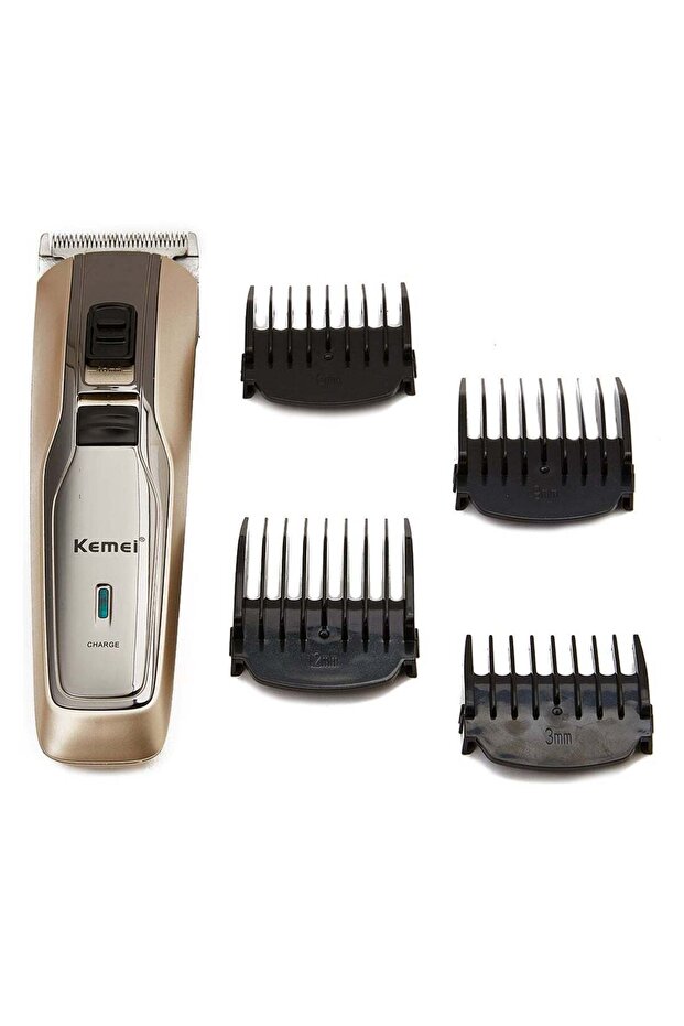 Professional Rechargeable Electric Hair Clipper Gold/Black
