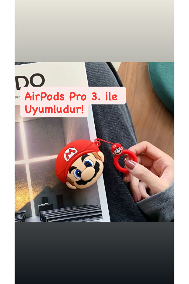 Cute Super Mario Character Silicone Earphone Case Compatible with Apple AirPods Pro 3Rd
