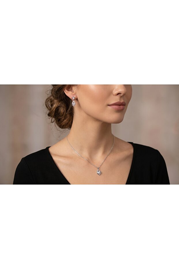 Crystal Luxe Teardrop Set