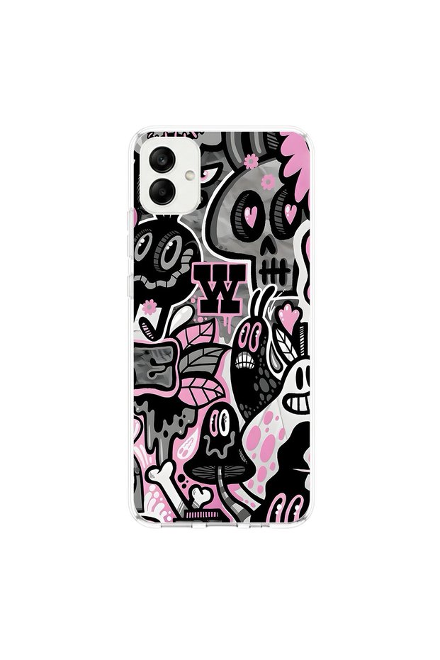Samsung Galaxy A04 Compatible Graffiti 10 Design Transparent Case