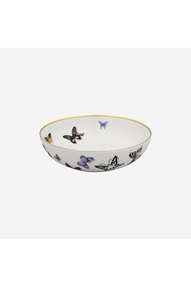 Butterfly Parade by Christian Lacroix White Porcelain Bowl 17 cm