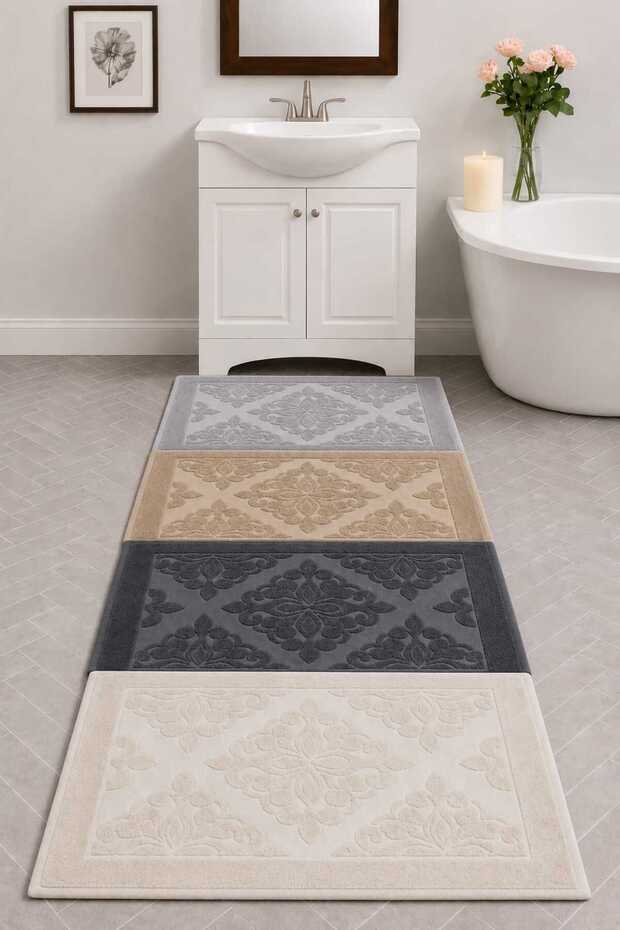 4-Piece Foot Towel-Foot Mat 50*70 cm 4 Pieces - Bathroom - Guest - Dowry 100% Cotton