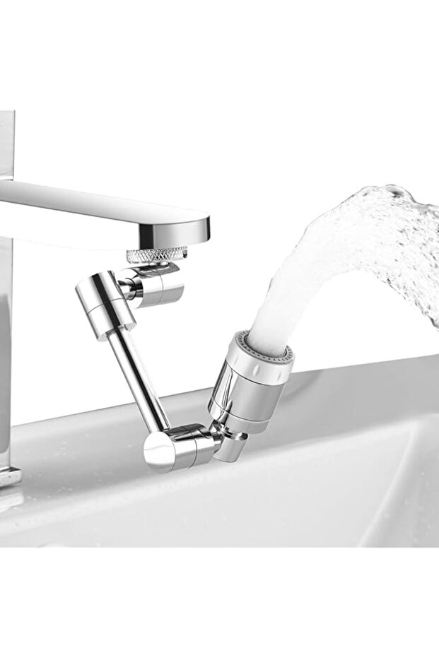 Swivel Faucet Aerator, 1800 Degree Large Angle Durable Brass, 24mm Universal Splash Proof Extender