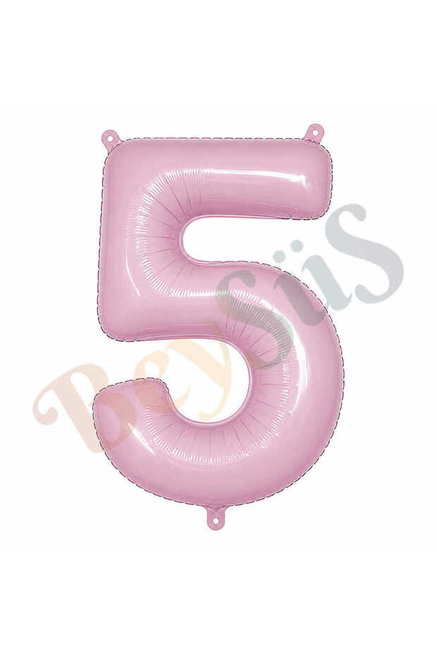 5 Number Foil Balloons in Pink Color (76 cm)