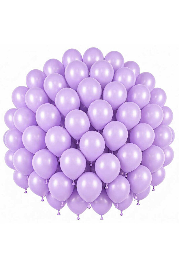 Lilac Color Latex Pastel Balloons (30 cm) - 50 Pieces