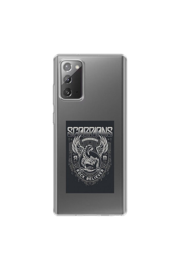 Samsung Galaxy Note 20 Compatible Metal 16 Design Transparent Case