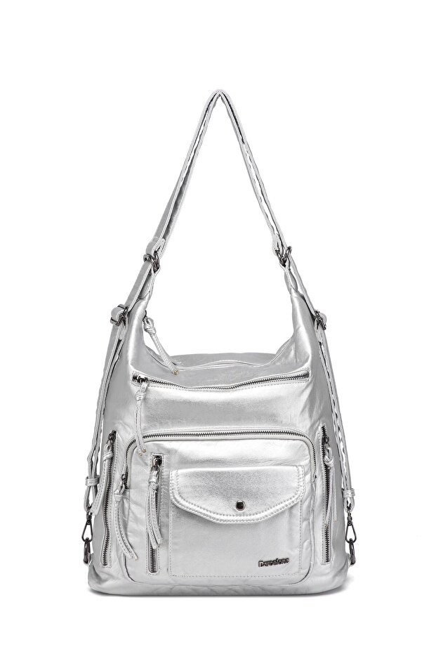 Washed Leather Both Back and Shoulder Women's Bag 21-K Barcelona 1580-7