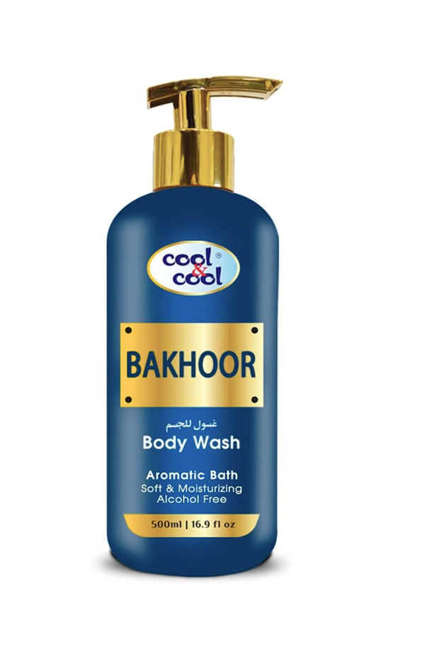 Bakhoor Body Wash 500 ML- Alcohol-Free, Enriched with Vitamin E, Soft, Creamy and Moisturizing