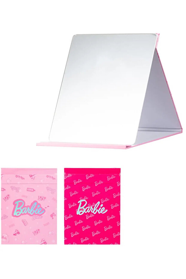 Barbie Licensed Foldable Tabletop Mirror – Stylishly Designed Portable Makeup Mirror 20.8 cm