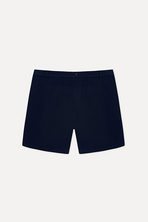 Erkek Lacivert Regular Fit Şort