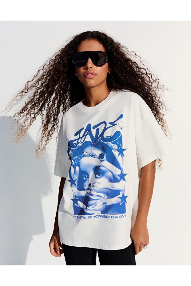 Women's Premium Oversize T-Shirt Oysho Fabric Soft Textured Stylish Design
