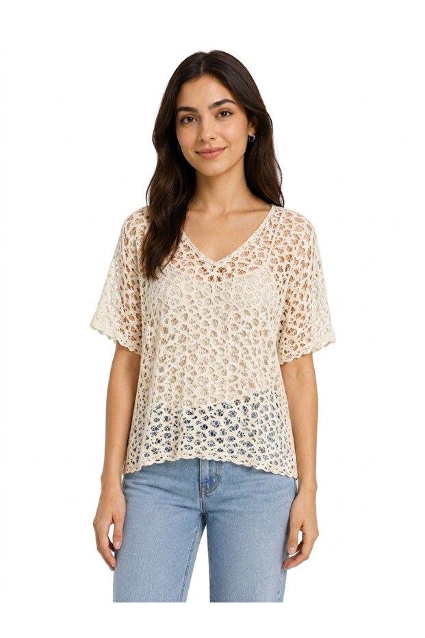 Transparent White Lace Relax Women's Bodysuit