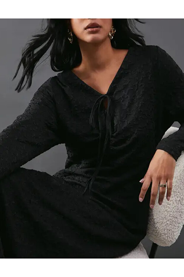 Rochie lunga, Negru - 2
