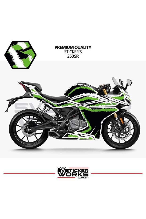 Cfmoto 250Sr Fairing Sticker Air Brush Motorcycle Fairing Model Ready Kit All Models Compatible