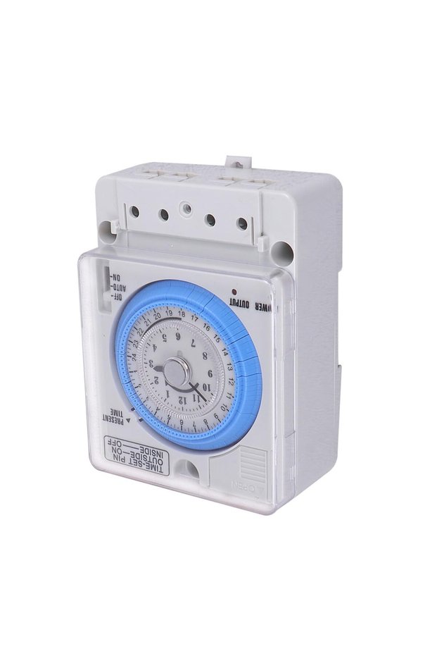 Digital Interval Time Switch Programmable 48V Indoor Timer – White