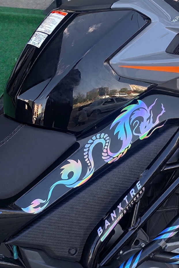 Cfmoto Nk250 Compatible Dragon Design Middle Fairing Sticker Set Right and Left