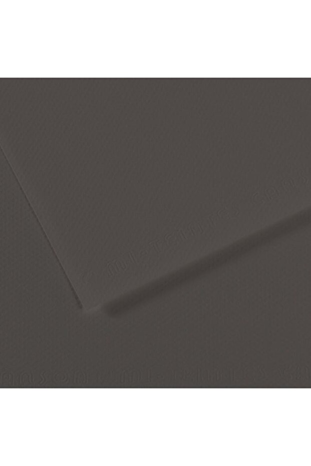 Mi-Teintes Textured Background Cardboard 160 Gr 50X65 cm Pack of 10 Anthracite 184