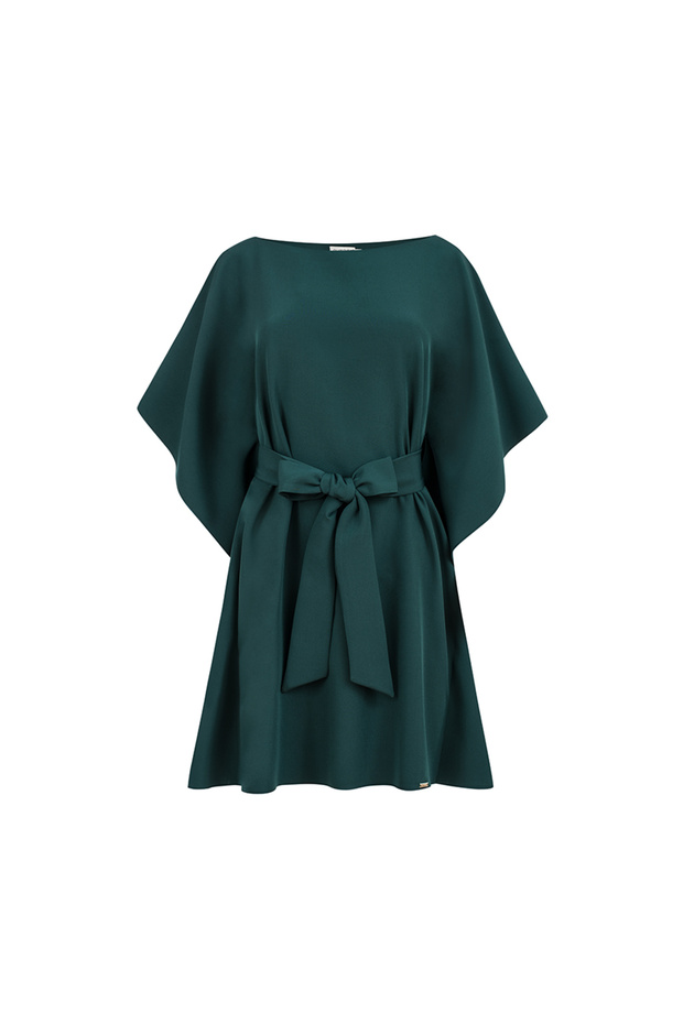 Rochie fluture - VERDE STICLĂ Marimi Mari - 8