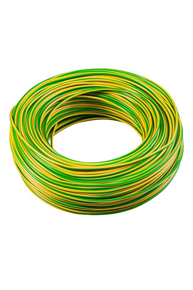 Copper Wire Conductor for Electrical Power Transmission (YELLOW-GREEN 5 METER, 1.5MM)