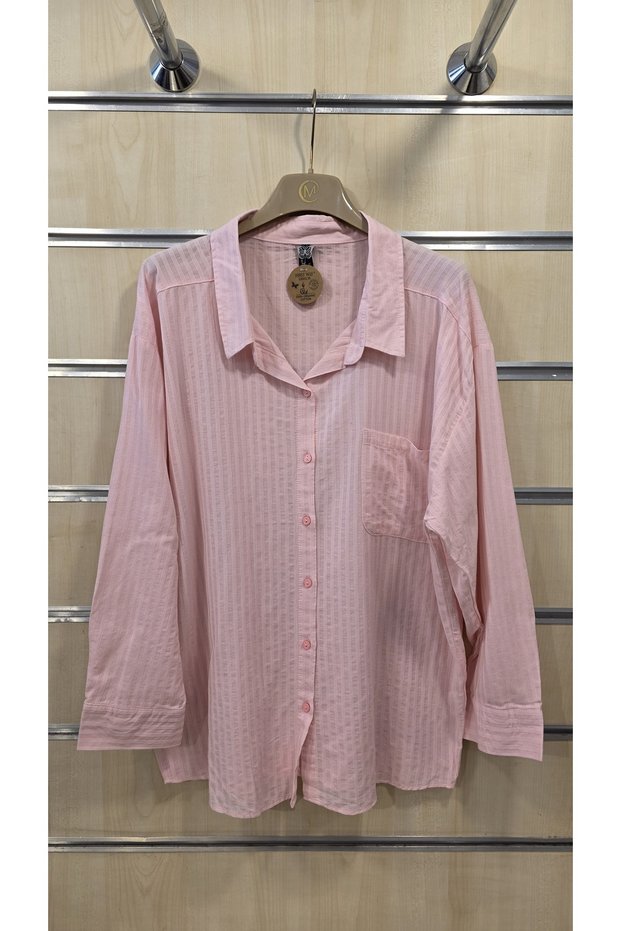 Women's Striped Cotton Shirt 100% Organic Cotton