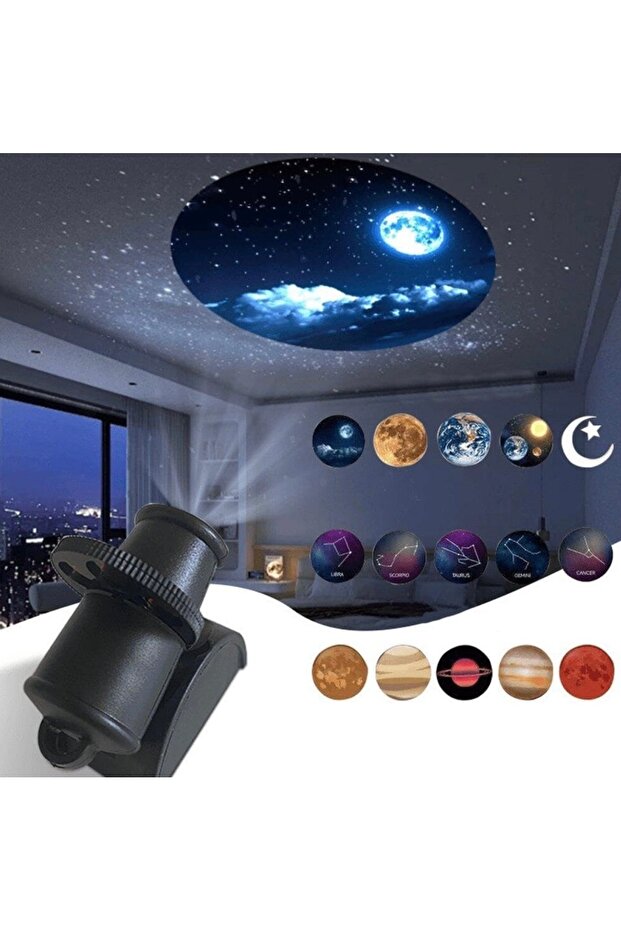 Way Sky Projector 15 Patterns Starry Sky Night Light Projector Lamp, Moon Night Light for Kids Adults Ceiling Bedroom Party