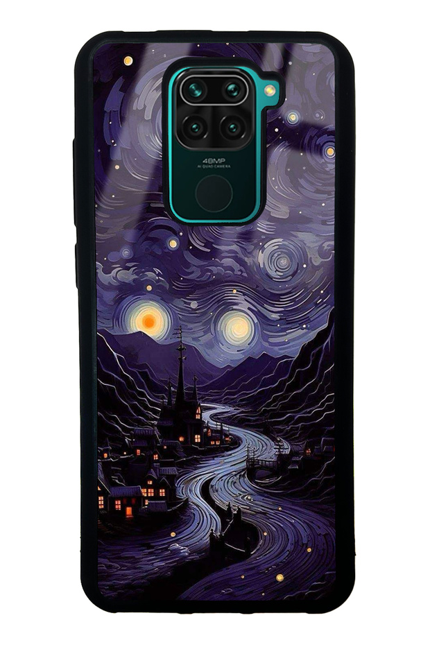Xiaomi Redmi Note 9 Vortex of Night Design Glossy Phone Case