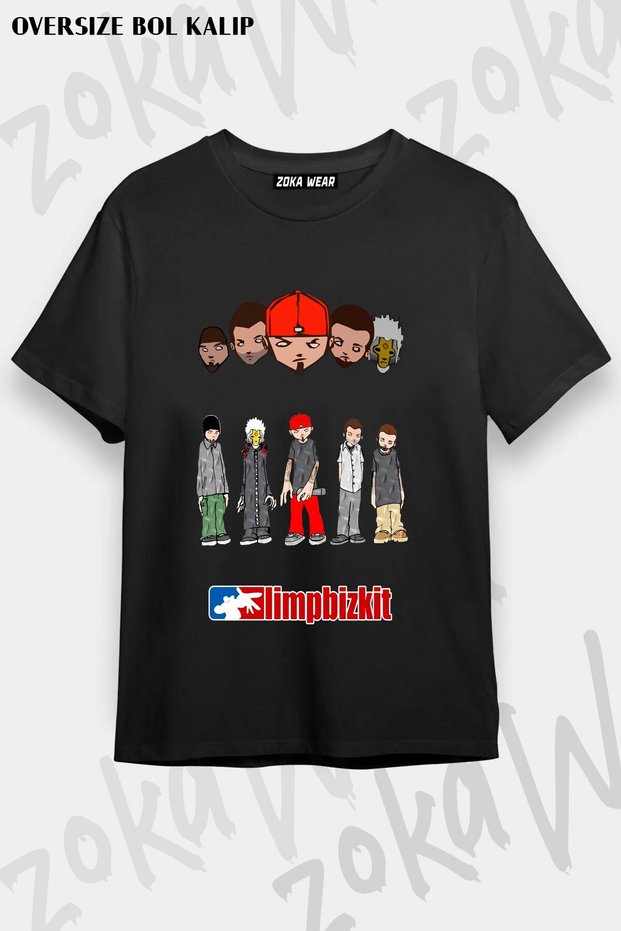 Unisex Loose Fit Limp Bizkit V3 Printed T-Shirt