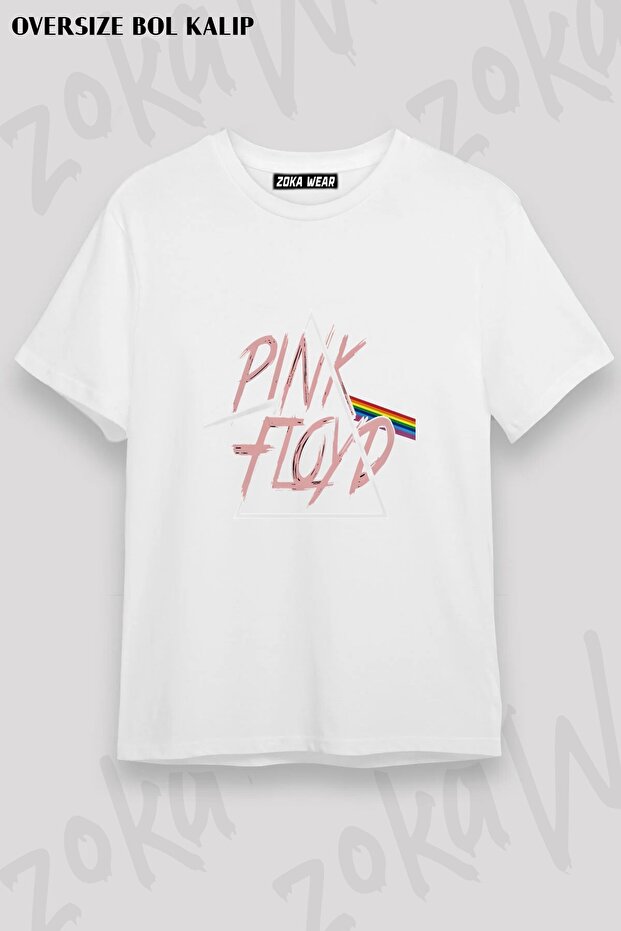 Unisex Loose Fit Pink Floyd V8 Printed T-Shirt