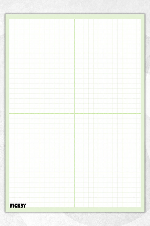 A5 Notepad Checkered Notebook - 50 Sheets - Memopad - Notepad - Notepad - Note Paper - 1