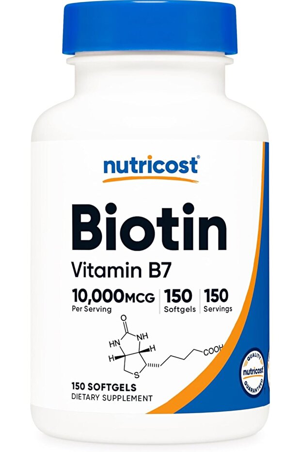 Biotin (10,000mcg) 150 Softgels - Gluten Free, Non-GMO